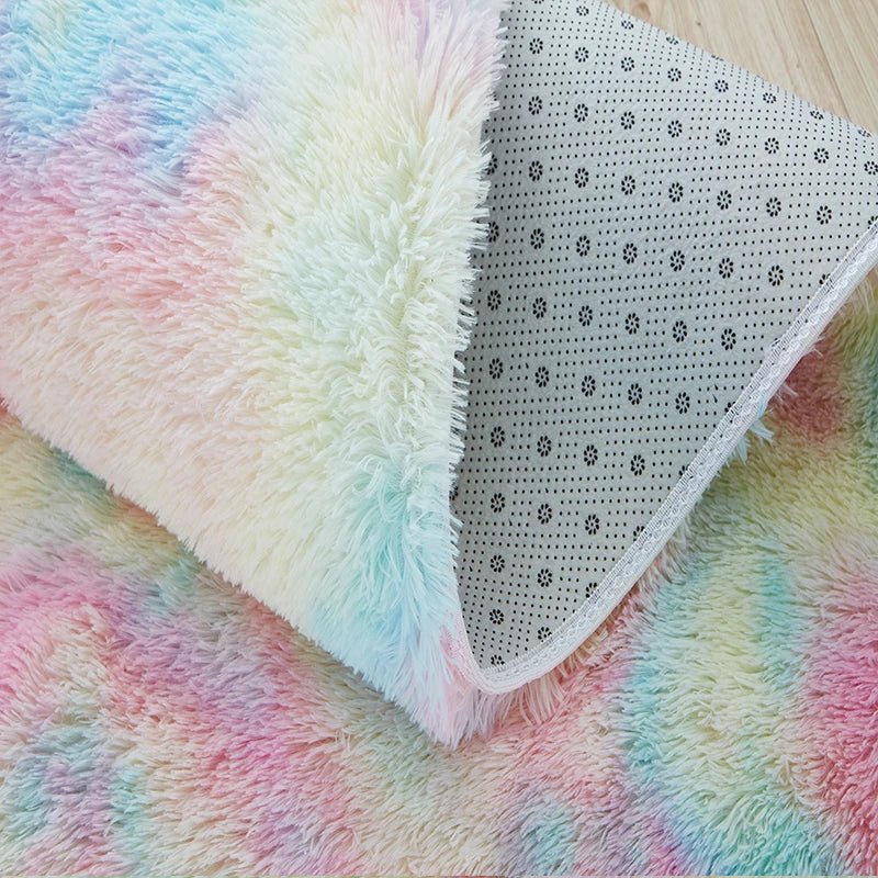 Tapis Chambre Enfant - HairyRugs™ - Arc - en - ciel - Galaxybebe